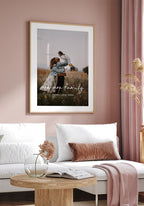We are family mit Bild - Personalisiertes Poster individuell