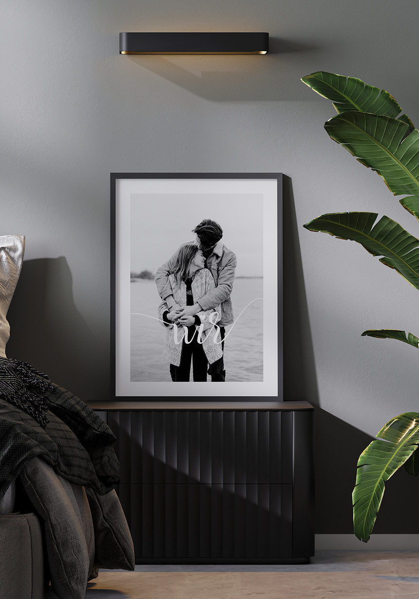Poster personalisiert wir mit bild im Schlafzimmer