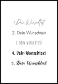 Poster mit deinem Wunschtext
