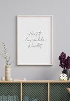 Poster mit deinem Wunschtext Handschrift