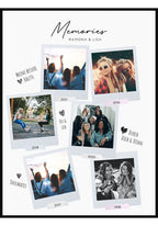 Personalisierte Fotocollage als Poster eigene Bilder