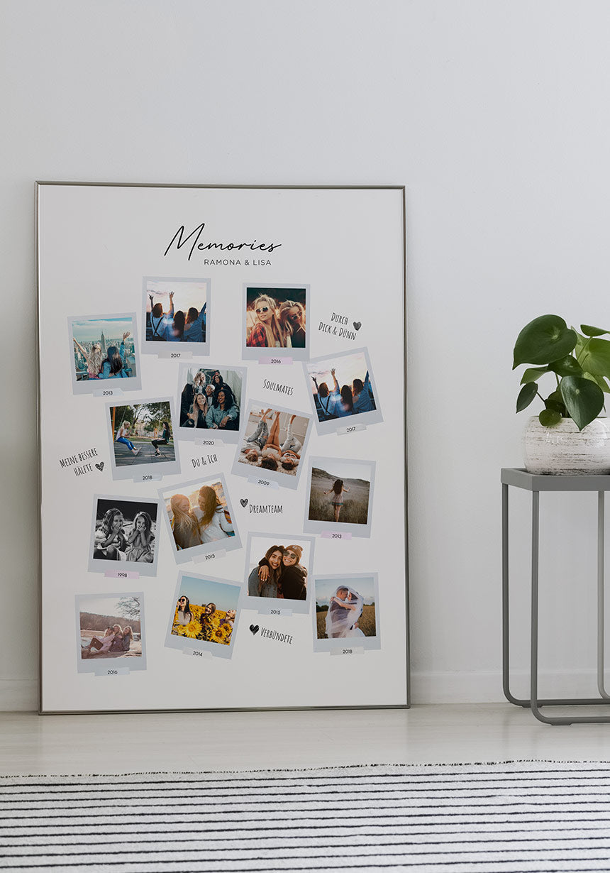 Personalisierte Fotocollage für Freunde