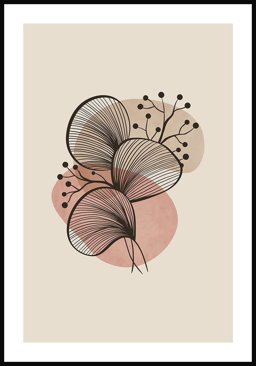Flower Line Poster
