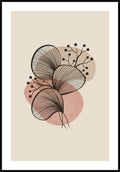 Flower Line Poster
