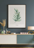 Poster Pteris Vittata plant in the living room