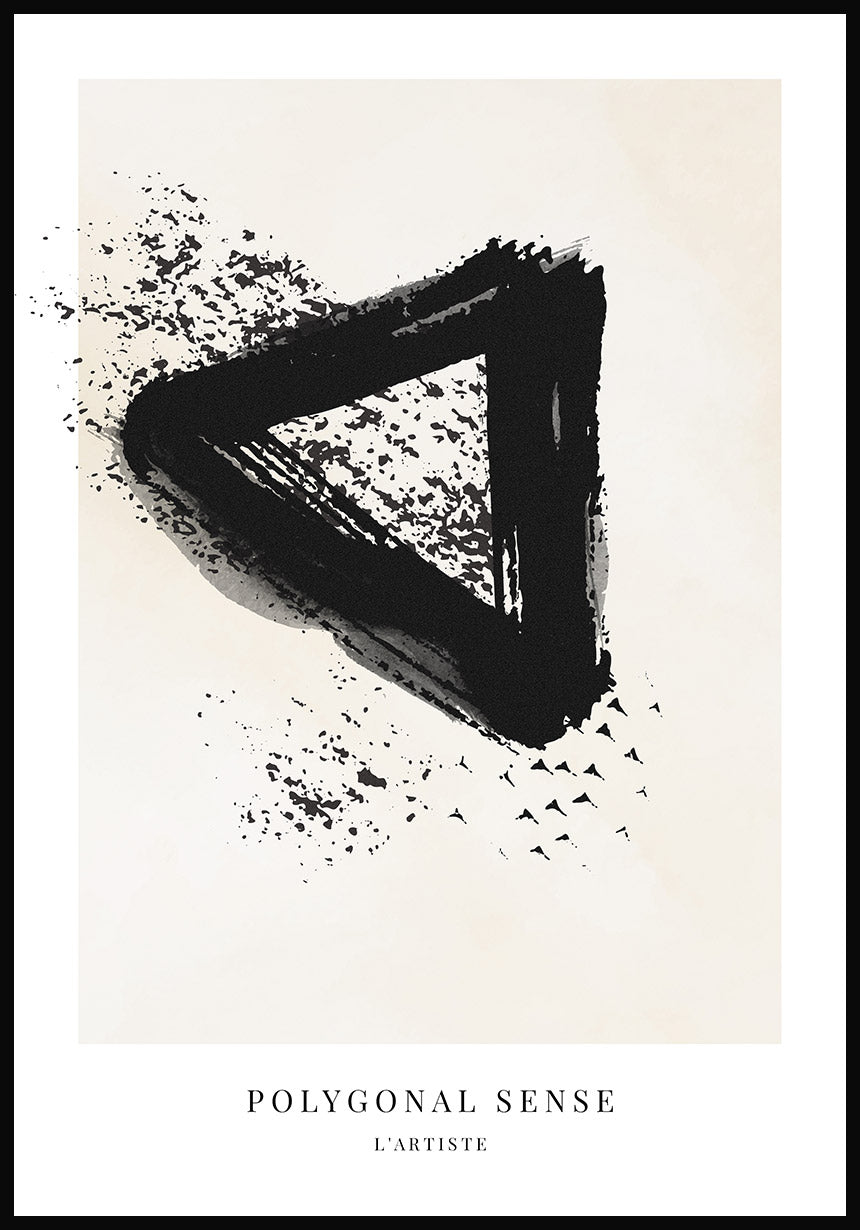 Polygonal Sense - Abstract Poster