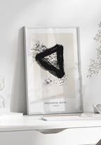 Polygonal Sense - Abstract Poster with triangle