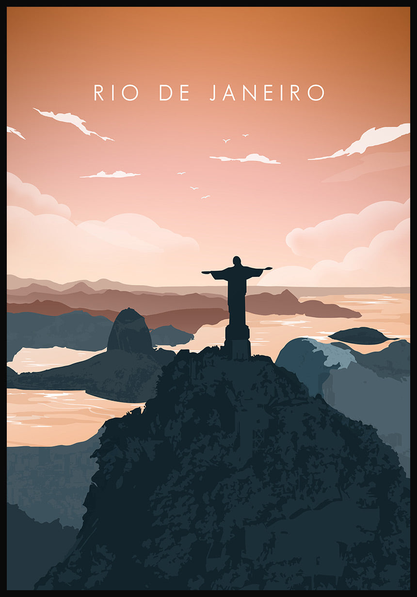 Illustrated poster Rio de Janeiro