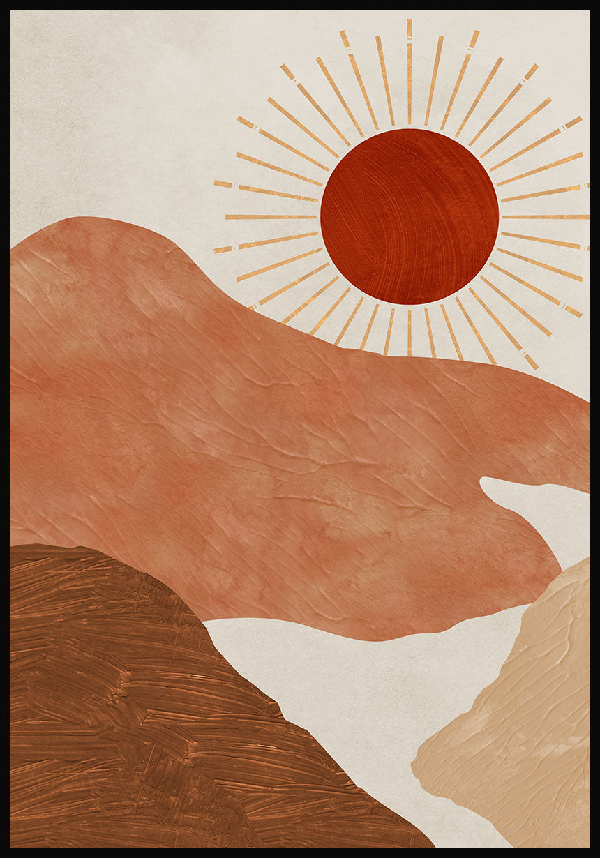 Poster red sunset No. 2