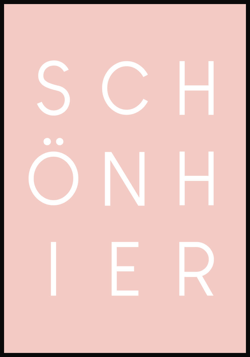 Lovely here Spruch Poster Rosè