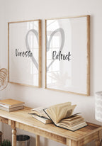 Namen mit Herz - Personalisiertes Poster Set Geschenk