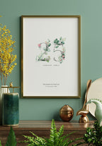 Silberne Hochzeit - Personalisierbares Poster als Geschenk