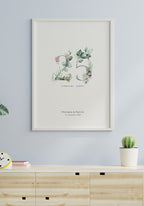 Silberne Hochzeit - Personalisierbares Poster silberne Zahlen