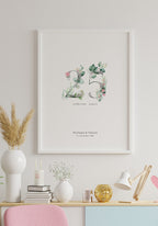 Silberne Hochzeit - Personalisierbares Poster Hochzeitsgeschenk