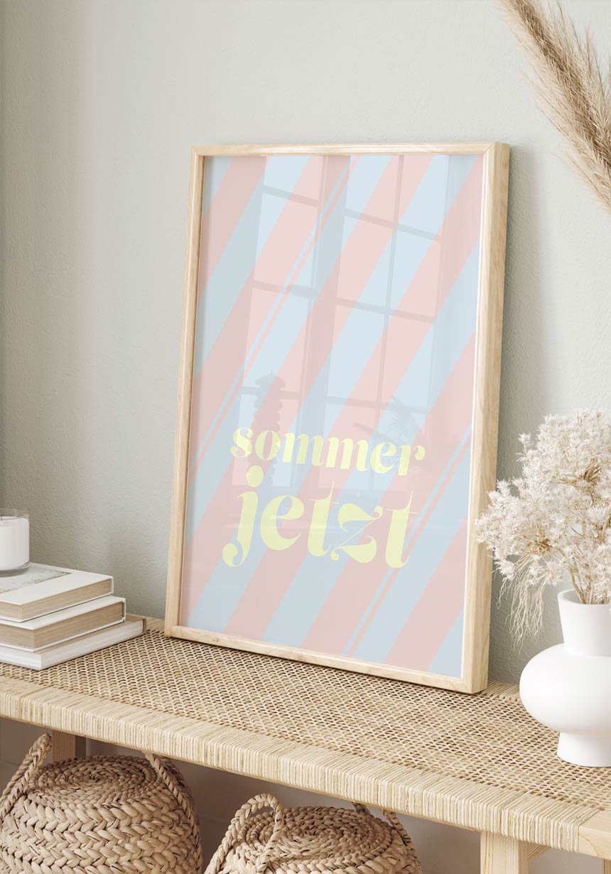 Poster Typography Summer Now