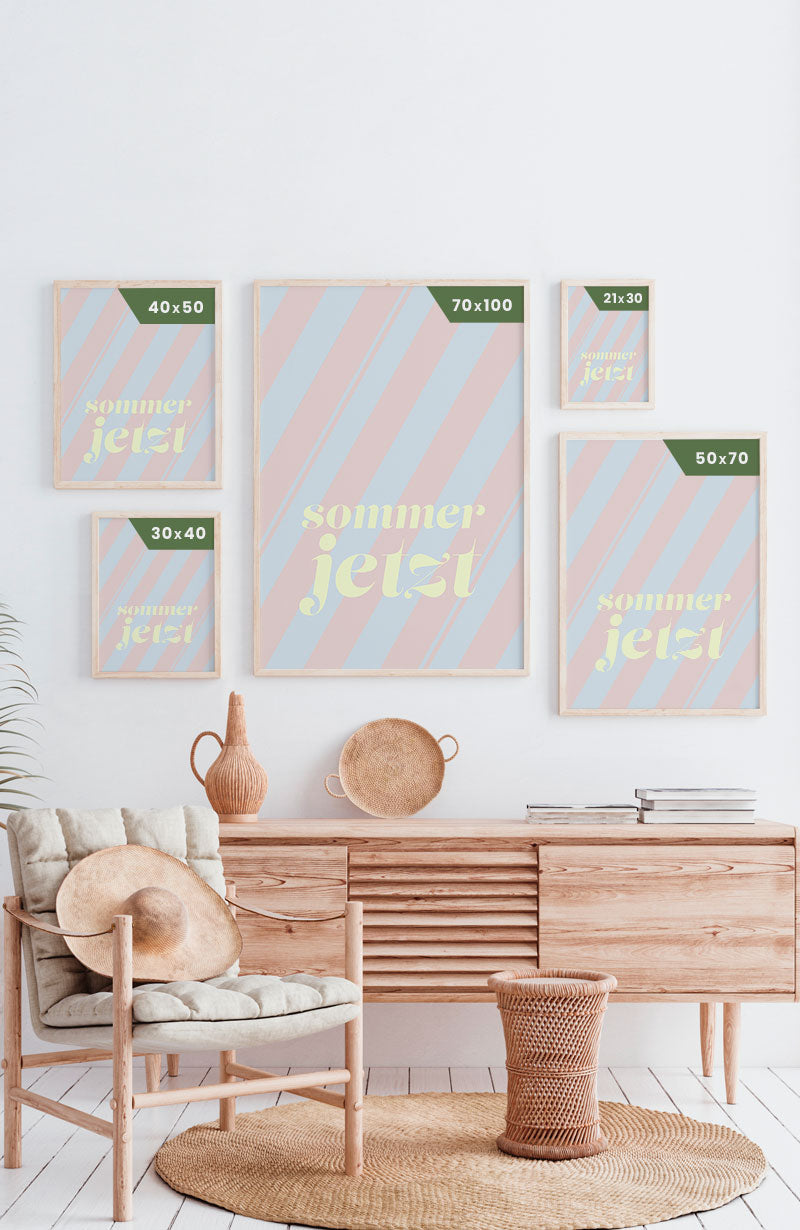 Poster Spruch Summer Now Pastel world Poster Sizes