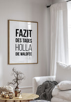 Poster Spruch Poster Holla die Waldfee