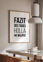 Poster Spruch Poster Holla the forest fairy for the kitchen