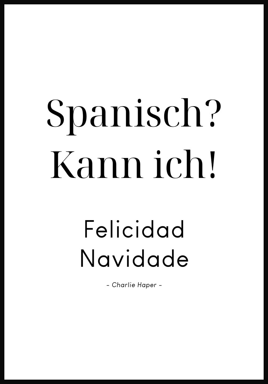 Poster Spanish? I can! by Charlie Harper