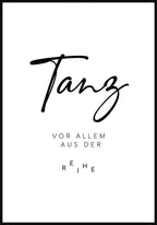 typography Poster - Dance especially from the series
