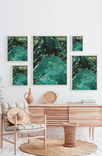 Poster texture green gold poster sizes
