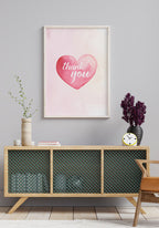 Thank You Poster mit Herz