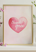 Thank You Poster mit Herz