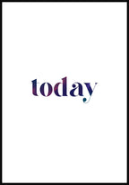 typography poster today