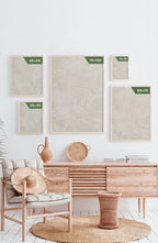 Poster Topography Illustration Posters