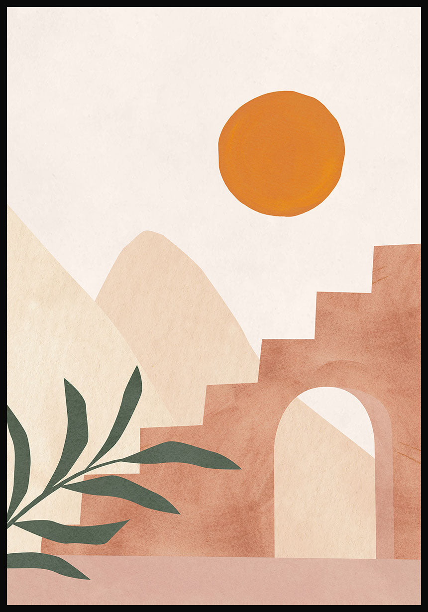 Poster Stairs Dunes Luna e sole