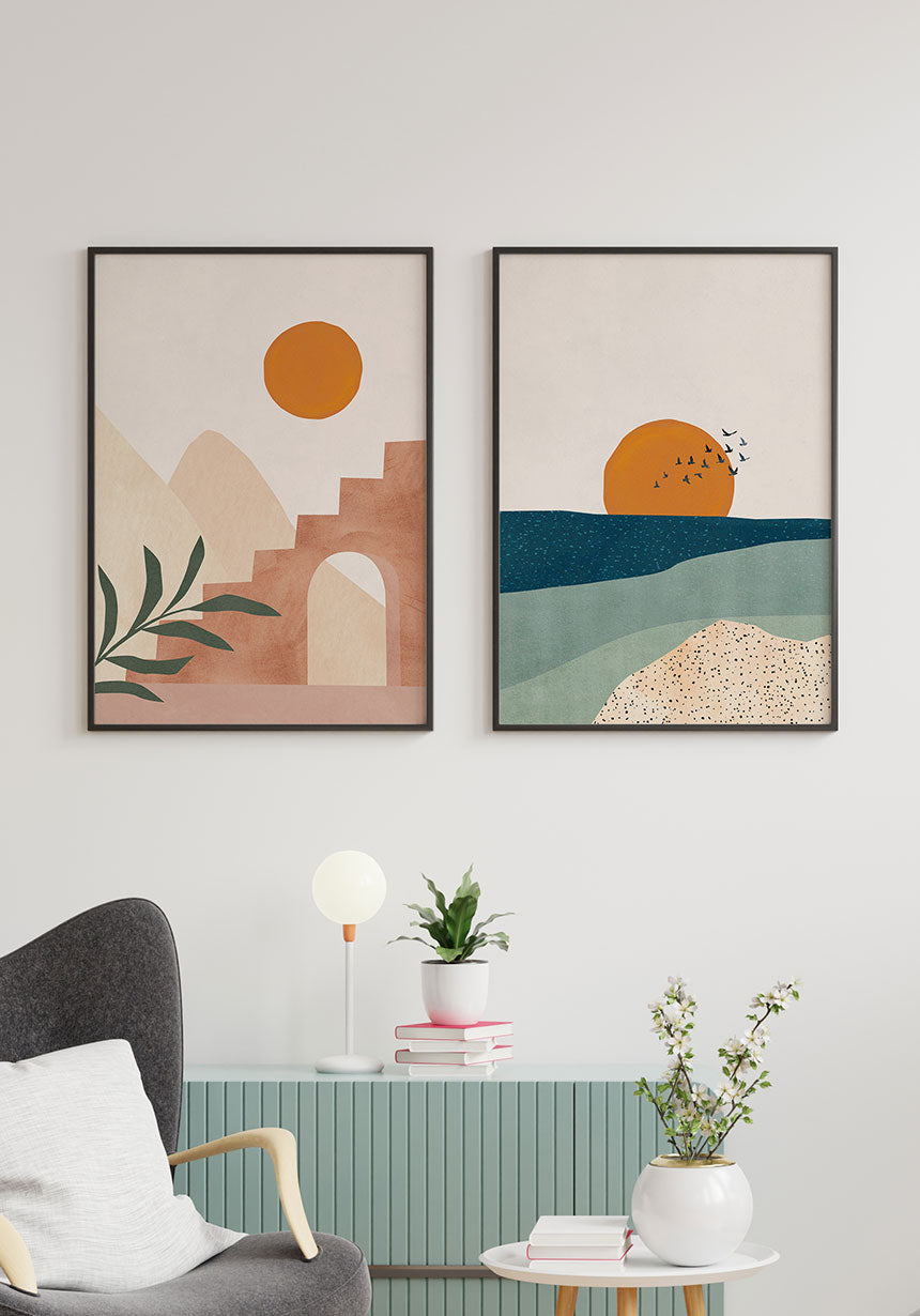 Poster Stair Dunes Luna e sole as picture wall