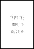 Poster trust the timing of your life