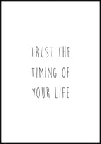 Poster trust the timing of your life