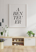 'Adventure' Typography Poster modern