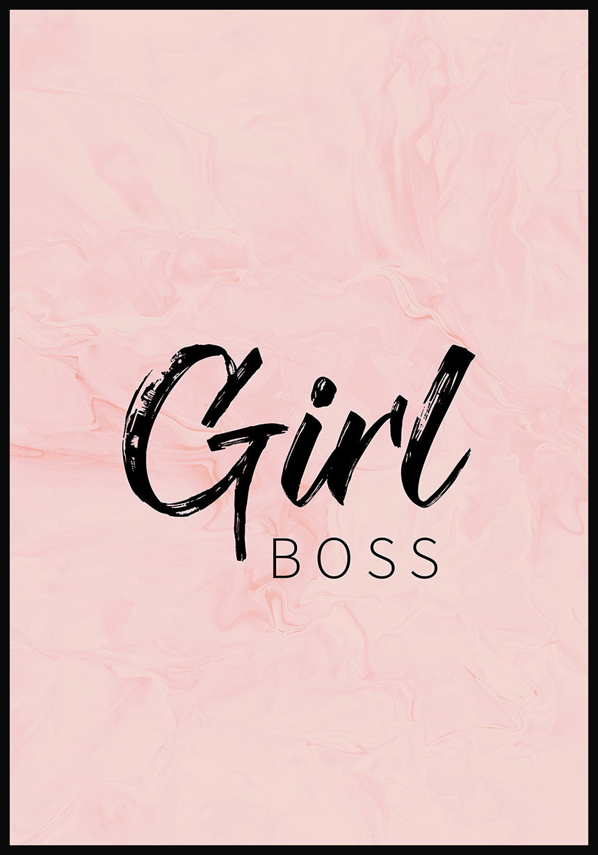 typography poster girl boss mary kay