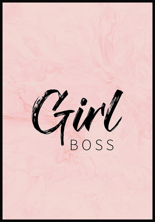 typography poster girl boss mary kay