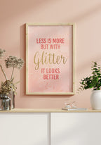 glitter it looks better mary kay in wooden frame