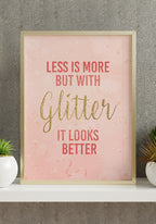 glitter it looks better mary kay in gold frame