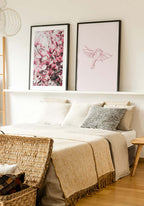 Poster vogel Line Art Illustration in the bedroom