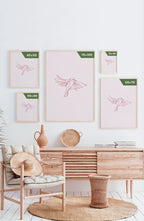 Poster vogel Line Art Illustration Posters