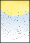 Poster bird scarf in the sun