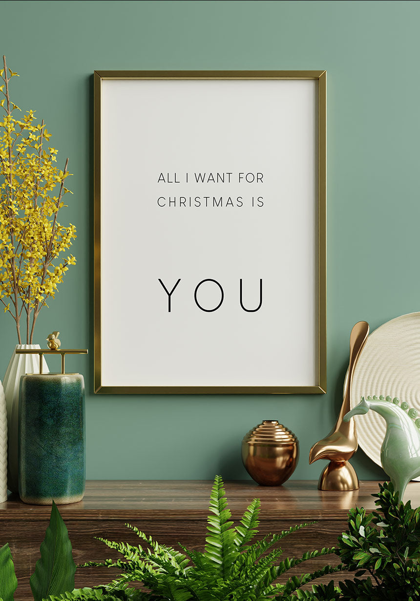 All i want for christmas is you poster for Christmas