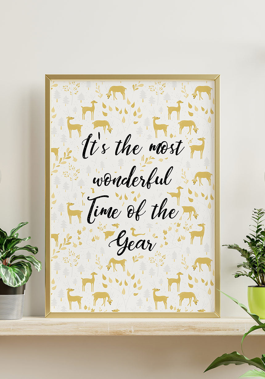 It`s the most wonderful time of the year Wanddeko