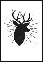 Renting Silhouette Poster