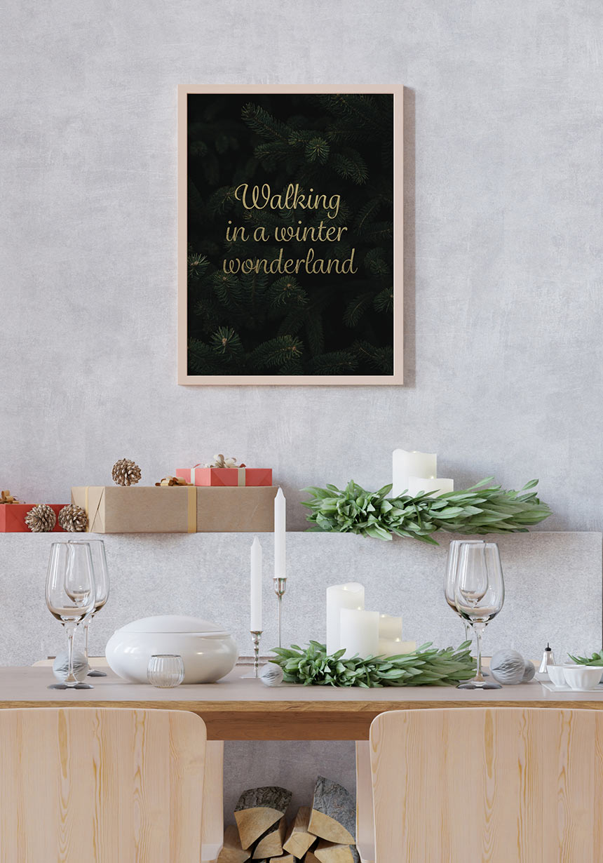 Walking on a winter wonderland