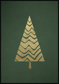 Poster Golden Christmas Tree
