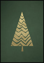 Poster Golden Christmas Tree