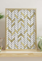 White-Golden Marble Texture Poster