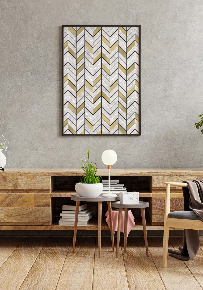 White gold marble texture poster wall decoration