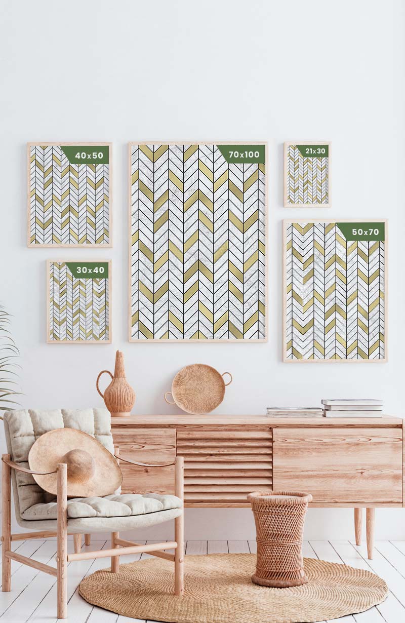 White gold marble texture poster sizes